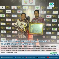 Peduli Penyiaran, PERUMDA TM Palopo Raih Penghargaan KPID Award 2024