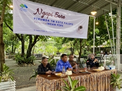 Perumda TM ngopi sore bersama insan pers