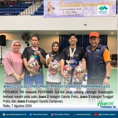 Wakili Sulsel, PERUMDA TM raih juara di PORPAMNAS VIII